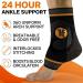 Compression Ankle Brace with Silicone Support - Copper Plantar Fasciitis & Achilles Tendonitis Relief - Unisex Medium Size - Buy Online on GoSupps.com