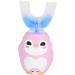 Kids Electric Toothbrush with U-Shaped Silicone Brush Head & 60ml Toothpaste - Pink | IPX7 Waterproof - Buy Online on GoSupps.com