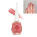 Jelly Pink Nail Polish Translucent Peach Pink Natural Quick Dry Nail Polishes Long Lasting No Need Cure Chip-resistant Nail Varnish DIY Nail Art Manicure Gift for Women & Girls