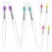 16 Pcs Portable Lipstick Brush Set - Silicone Lip & Eye Makeup Tools for Flawless Application - Buy Online on GoSupps.com
