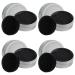 Set of 8 Brush Color Removal Sponge findTop 4 Pieces Makeup Brush Quick Cleaner Sponge with 4 Replacement Sponges