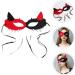Healeved for Couple Halloween Cosplay Masks Masquerade Costume Outfits Halloween Scary Halloween Costume Mask Retro Party Mask Fox for Women - Buy Online on GoSupps.com