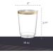 PLASTICPRO 10oz Clear Plastic Tumblers with Gold Rim - Pack of 50 for Parties & Weddings - Buy Online on GoSupps.com