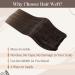 LAAVOO Real Hair Weft Extensions - Brown & Light Brown Sew-in Hair Extensions | 45cm #9/12 - Smooth & Natural Look - Buy Online on GoSupps.com