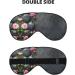 Buy Spa Stone & Rose Flowers Print Double-Sided Eye Mask - Soft Light Blocking for Better Sleep Quality | International Shipping Available - Buy Online on GoSupps.com