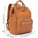 Ziosinm Leather Baby Wrap Backpack - Multifunctional Waterproof Diaper Bag for On-The-Go - Stylish Brown PU Design - Buy Online on GoSupps.com