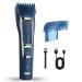 DSP Adjustable Beard Trimmer Rechargeable Mustache Trimmer Grooming Kit Electric Hair Clippers Kit for Multiple Lengths 1-20mm USB Type-C Blue