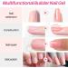 ASENTER Builder Gels 15ML in a Bottle cover Nude Pink Rubber Gel Nails Extension Gel Base Gel Nail Strengthener Hard Gel UV/LED Gel Nail Polish Gel for Broken Nails Repair - Buy Online on GoSupps.com