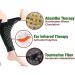 Swellguard Self-Heating Lymphatic Sleeves - Tourmaline Acupressure Knee Pads (XL 80-100kg) - 2 Pairs for Enhanced Comfort & Recovery - Buy Online on GoSupps.com