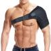 Sunerlory Adjustable Neoprene Shoulder Support Bandage for Dislocation - Black Orthosis for Left & Right Shoulder - Buy Online on GoSupps.com