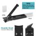 VOGARB Portable Nail Clippers for Thick Nails - Ultra Slim Folding Design with Safety Lock and File - Double Head Curved Trimmer for Toenail and Fingernail - Wide Jaw Opening Cutter (Black) - Buy Online on GoSupps.com