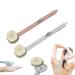 2 Pack Back Scrubber for Shower Long Handled Shower Brush with Soap Dispenser Back Brush Long Handle for Shower Exfoliating Body Scrubber for Shower Brush with Soft Bristles(Grey Pink)