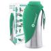 Lumoleaf dog drinking bottle for on the go 800ml stainless steel drinking bottle dog portable pet water bottle dogs water dispenser travel accessories for hiking and camping (green)