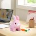 Woeau Rabbit Toy for Kids - Interactive Plush Bunny with Carrot, Sounds, and Movements - Electronic Walking and Talking Bunny Toy (Pink) - Buy Online on GoSupps.com