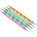 Guvkeug Set of 5 Multi Coloured Swirl Double Ended Nail Art Dotting/Marbleizing Tools Color Choose - Buy Online on GoSupps.com