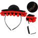 MUSISALY Carnival Headdress Hair Bands Mexico Headwear Headbands for Men Ball Fringe Sombrero Hats Cinco De Mayo Party Hats Mexican Party Hats Hair Hoop Men Hair Band Man Straw Hat Hairball 15 7cm Black - Buy Online on GoSupps.com