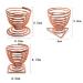 Xiaoyu Makeup Sponge Holder - Pack of 3 Rose Gold Egg Powder Puff Display & Drying Rack for Cosmetics Storage - Buy Online on GoSupps.com