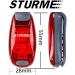 STURME LED Safety Lights - High Visibility Strobe Lights for Running, Walking, and Cycling - Set of 2 Red - Best Flashing Warning Lights for Day and Night - Buy Online on GoSupps.com
