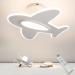 Children's room lamp young 40cm 30W aircraft ceiling lamp Dimmable with remote control 3000k 6000K ceiling light children's room baby room the dream of a boy with night light function memory function 40cm 30W/white