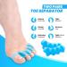 Mroobest Toe separator Toe spacers Gel Toe Separators Bunion Correctors Toe Spacers Toe Straightener Toe Stretcher Big Toe Correctors Toe Separator 4 Count (Blue) blue-1 One Size - Buy Online on GoSupps.com