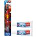 Oral-B Marvel Spider-Man Toothbrush 3+ YRS Extra Soft (Colors & Characters Very) & Crest Kids Cavity Protection Toothpaste Sparkle Fun Size 0.85oz (24g) Set of 2 - Pack of 3