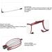 Bezax Fashion Red Folding Reading Glasses for Presbyopia | Portable Case for Men & Women - Stylish +350 - Buy Online on GoSupps.com