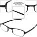 Folding Reading Glasses for Men & Women - Portable Ultra Thin Black Presbyopic Glasses (2.0) | International Shipping - Buy Online on GoSupps.com