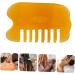 FOMIYES 2pcs Comb Multitools - Acupuncture Head Massager & Gua Sha Hairbrush Scraping Tool Heat Jade Massage Board - Orange 9.5X5.8X1cm - International Shipping Available - Buy Online on GoSupps.com