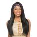 Aminow Yaki Straight Headband Wig  Glueless Synthetic Wigs for Women  Light Yaki Long Black Wig with Headband Attached  Soft & Natural as Human Hair  20 Inches