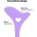 Stencil Professional Template Mascara Drawing Aid Mascara Lipstick Drawing Aid Silicone Makeup Applicator Tool for Makeup Artist (Purple) - Buy Online on GoSupps.com