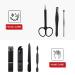 7-in-1 Stainless Steel Manicure Pedicure Set - Black Nail Clipper Kit - Buy Online on GoSupps.com
