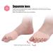 5pcs Full Foot 5 Holes Hallux Valgus Corrector Bunion Splints - High Elasticity SEBS Toe Straightener Pad for Bunion Relief - Leg & Foot Supports (Brighten Skin Tone) - Buy Online on GoSupps.com