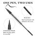 BOOBEES 2 In 1 Eye Make-Up: Double-Ended Eyeliner Pen & Mascara | Waterproof Quick Dry & Long-Lasting for Charming Eyes | Premium Quality - Buy Online on GoSupps.com