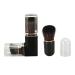 Portable Powder Brush Thickened Die Casting 360 Degree Rotating Double Head Retractable Powder Brush for Home