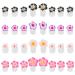Uonlytech Nail Art 32pcs Silicone Toe Separators Flower Toe Separator Toe Nail Separators Toes Dividers Pedicures Nail Art Tools Pedicure Spacers for Nail Salon Toes Dividers