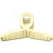 QinGoo Large Matt Hair Clip Beautiful Women's Hair Clip Headpiece Elegant Hair Accessory (Cream) - Buy Online on GoSupps.com