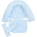 JINTN Baby Car Seat Head Neck Support Pillow - Infant Stroller Headrest with Seat Belt Strap Covers - Blue, 0-12 Months - Buy Online on GoSupps.com