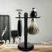 Favali Razor Plane Stand - Dark Chrome Shaving Brush Holder for Safety Cartridge & Disposable Razors - Shaving Rack Bracket - Buy Online on GoSupps.com