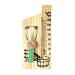 2 in 1 Sauna Thermometer Hourglass Sandglass Wooden Thermometer Temperature Meter Waterproof 0-140 Temperature Measuring Device