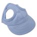 Tnfeeon pet baseball cap dog cat outdoor sunbonnet with ear holes adjustable stripes summer pet parent-child hat (s-blue) s blue