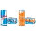 Red Bull Energy Drink Sugar Free 250 millilitre (Pack of 24) & Energy Drink Apricot-Strawberry Sugarfree 250ml (24pk)