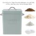 Fockety Laundry Pods Container 7.9 X 6.3 X 4.6In Stainless Steel Laundry Room Container Laundry Powder Container with Spoon Metal Detergent Pods Container for Laundry Room Light Green - Buy Online on GoSupps.com