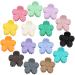15 PCS Small Hair Claw Clips Cute Flower Hair Clips   1.49 Inch Jaw Clips for Women Girls Thin/Medium/Thick Hair  15 Colors Nonslip Strong Hold Hair Clamps Catch Barrettes Hair Accessories