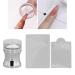 Transparent Nail Art Stamper & Scrapers - Soft Jelly Manicure Tool for Perfect French Lines & Flower Patterns - Buy Online on GoSupps.com