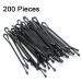 200 Metal Wave Hair Clips & Bobby Pins for Girls & Women - 2.17 Inch Black Hairpins - International Shipping Available - Buy Online on GoSupps.com