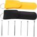 Healeved 20 Sets Stainless Steel Ear Cleaning Tool with LED Light - Earwax Picker and Cleaner Set for Ear Hygiene - Black/Yellow - 10x3x1cm - Pack of 20 - Buy Online on GoSupps.com