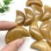 Natural Crystal Rough Home Decoration Natural Yellow Crystals Stone Carved Moon Shaped Smooth StoneCrystals Room Decoration Stones Stone Mineral Specimen - Buy Online on GoSupps.com