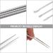 Healifty 10pcs Cleansing Spoon Portable Wax Removal Tools Kit - Ear Cleaner Picks Care, Steel Pick for Digging, Wax Remover Scoop - 14x0.5cmx2pcs - Buy Online on GoSupps.com