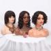 Realistic Female Mannequin Head with Shoulders for Wig/Jewelry/Makeup Display - Dark Brown - Buy Online on GoSupps.com