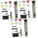 minkissy 3 Sets Mustache Trimmer Mens Beard Trimmer Edgers Clippers for Men Professional Hair Trimmer Hair Trimmer for Men Hair Clippers Cordless Digital Display Stainless Steel T9